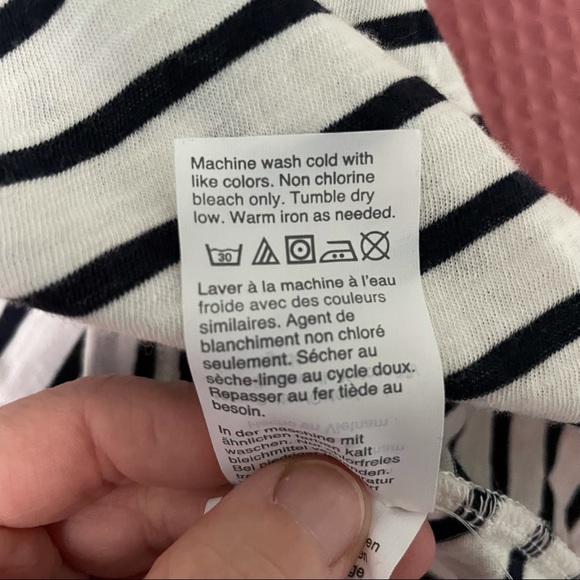 Madewell Striped VNeck Tee NWT Sz S - Picture 8 of 10